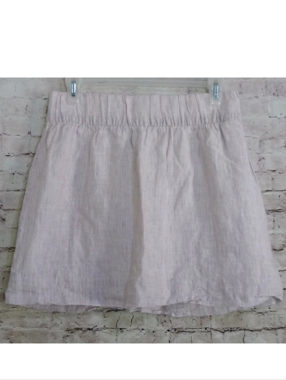 Tommy Hilfiger 100% Linen Mini Skirt Size 2 (29x16)